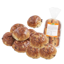 Mini rozijnen krentenbollen